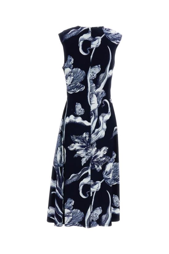 26SS 에르뎀 미디 원피스 PS26JRD920064014BOTANICAL Blue - ERDEM