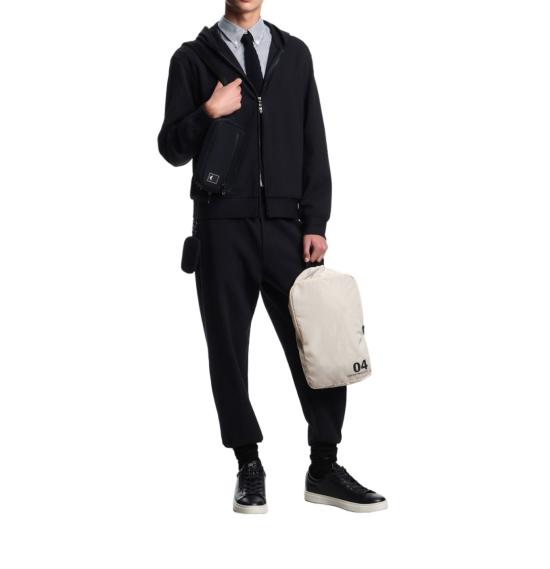 26SS 엠포리오 아르마니 후드 티셔츠 EM004513 AF13700 406 Black - EMPORIO ARMANI