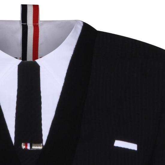 26SS 톰브라운 미디 원피스 FDSF33E06455001 Black - THOM BROWNE