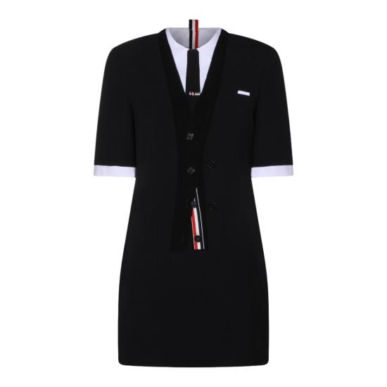 26SS 톰브라운 미디 원피스 FDSF33E06455001 Black