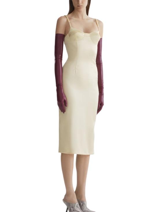 26SS 뮈글러 미디 원피스 26P1RO 18085013 4021 Neutrals - MUGLER