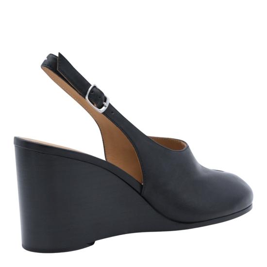 26SS 마르지엘라 타비 웨지 슬링백 S58WP0296P3753T8013 Black - MAISON MARGIELA