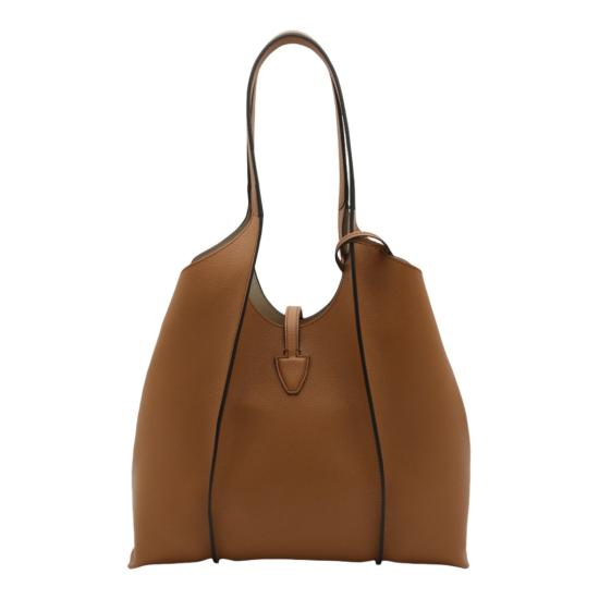 26SS 토즈 T 타임리스 스몰 쇼핑백 XBWTSBA0200Q8ES410 Brown - TODS