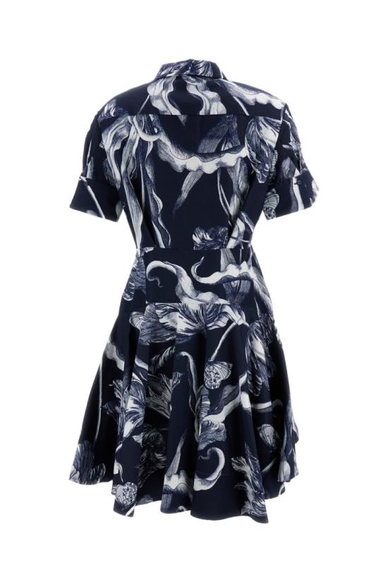 26SS 에르뎀 미디 원피스 PS26D21451124014BOTANICAL Blue - ERDEM