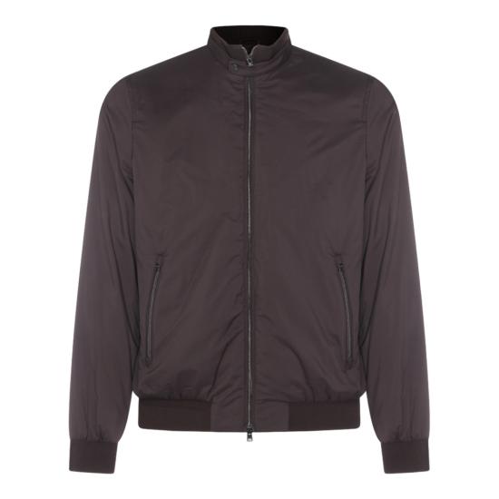 26SS 에르노 에코에이지 하이 카라 봄버 자켓 GI000414U12456Z8993 Brown