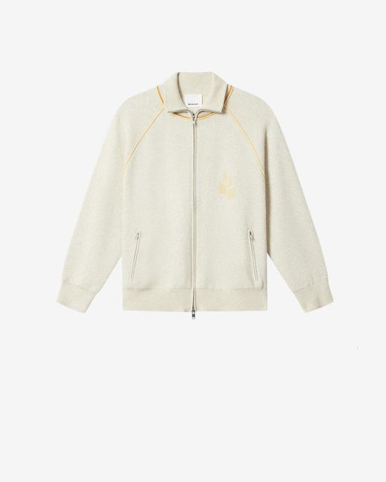 26SS 이자벨마랑 세르지오 스포티 니트 가디건 CA0171HA D1L06H LGLY LIGHT GREY YELLOW DOM