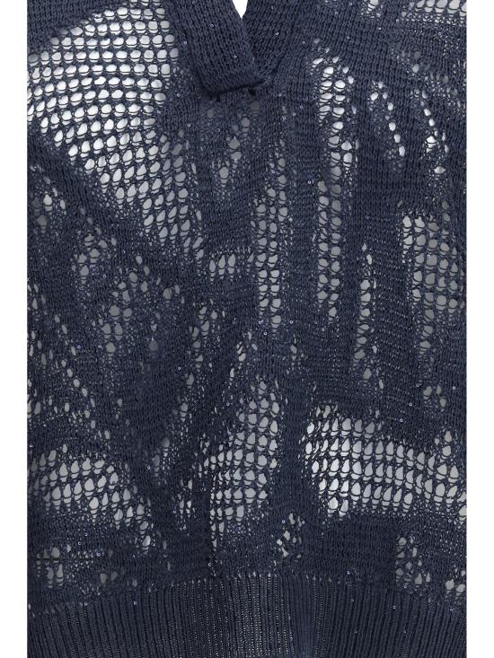 26SS 브루넬로 쿠치넬리 폴로 티셔츠 MDT771005 C4224 BLUE - BRUNELLO CUCINELLI