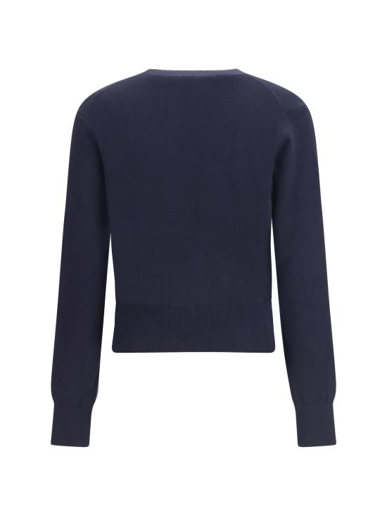 26SS 아미 ADC 자수 크루넥 스웨터 FKS826001 414 BLUE - AMI