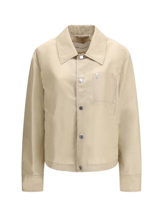 26SS 아미 ADC 나일론 스터드 버튼 자켓 UJK872PA0037 A036 BEIGE