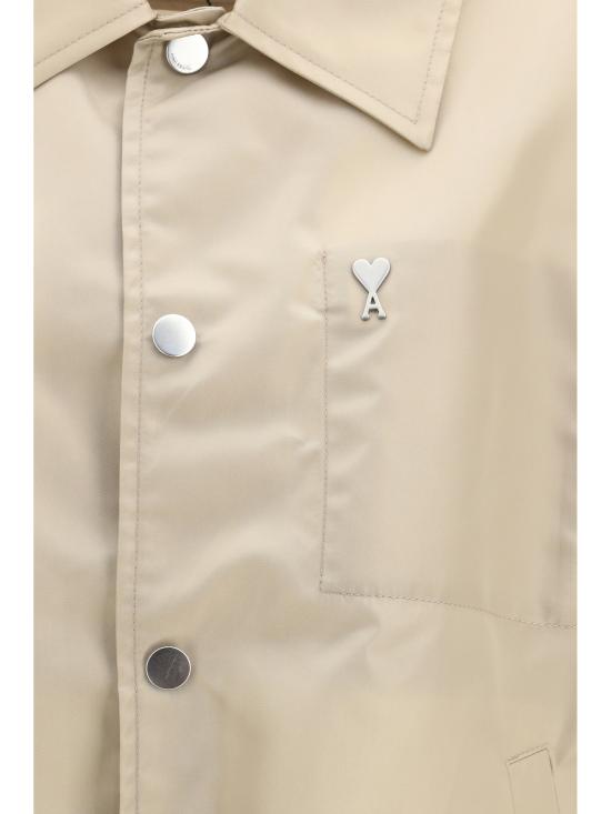 26SS 아미 ADC 나일론 스터드 버튼 자켓 UJK872PA0037 A036 BEIGE - AMI