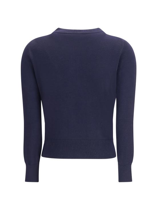 26SS 아미 크루넥 울 가디건 FKC361001 414 BLUE - AMI