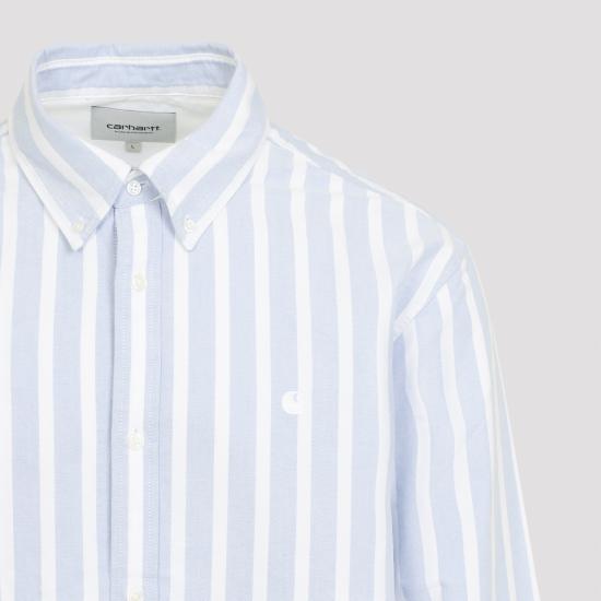 26SS 칼하트 WIP 긴팔 셔츠 I0361983JBXX03 DEVEN STRIPE BLEACH WHITE - CARHARTT WIP