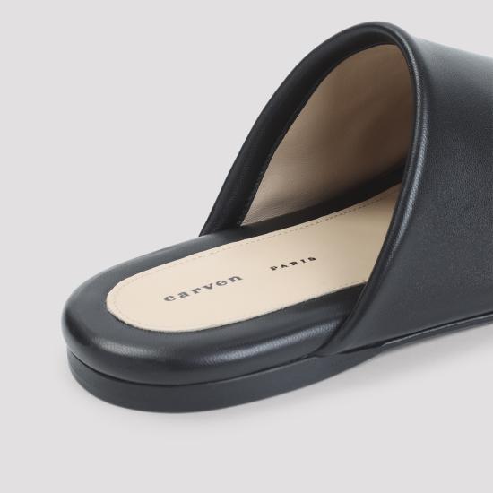 26SS 까르벵 뮬/슬리퍼 6252161185 N999 DEEP BLACK - CARVEN
