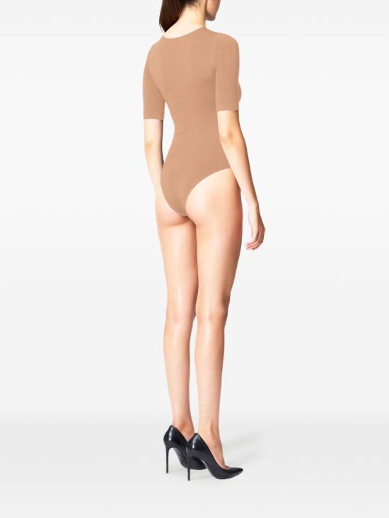 26SS 월포드 바디수트 티셔츠 75089 4878 Beige - WOLFORD