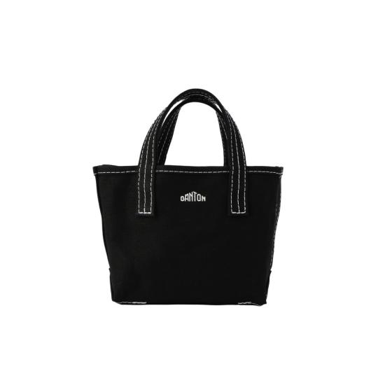  단톤 코튼 캔버스 토트백 VOSGES PETIT BLACK BLACK OFF WHITE DOM