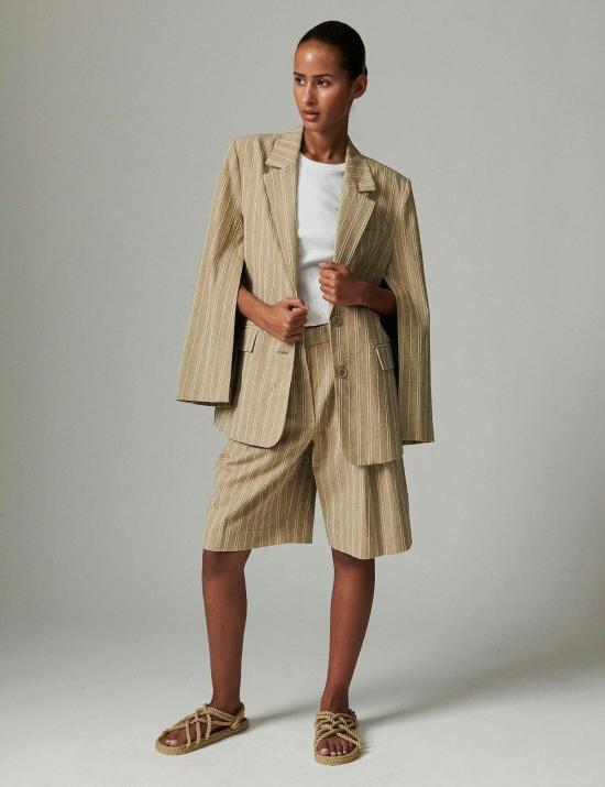  Day Birger et Mikkelsen 수트 자켓 Day Birger Et Mikkelsen 도리스 블레이저 리넨 스레드 트리 하우스 - OTHER BRANDS