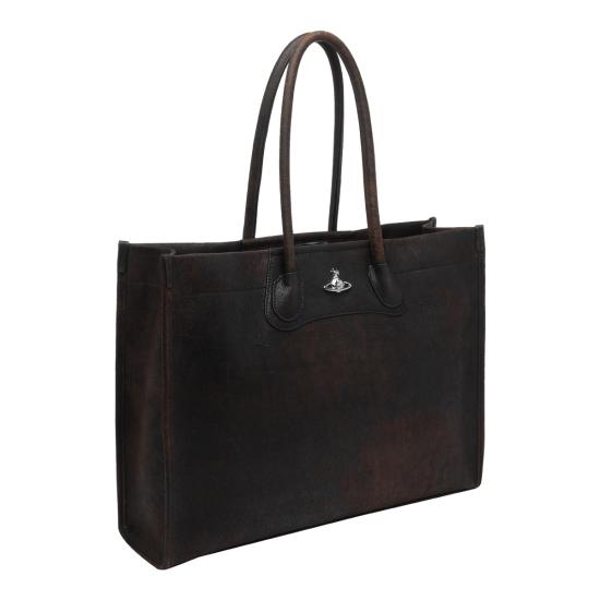26SS 비비안웨스트우드 토트백 4D01000JU L00BKD402 Brown - VIVIENNE WESTWOOD