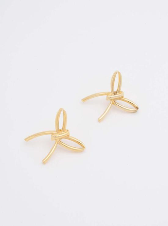  마르니 이어링 메탈 리본 귀걸이