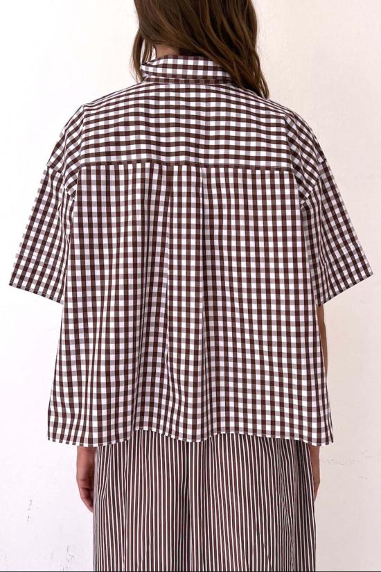  쿠안티코 반팔 티셔츠 SS 폴로 셔츠 비시 브라운 - CUANTICO