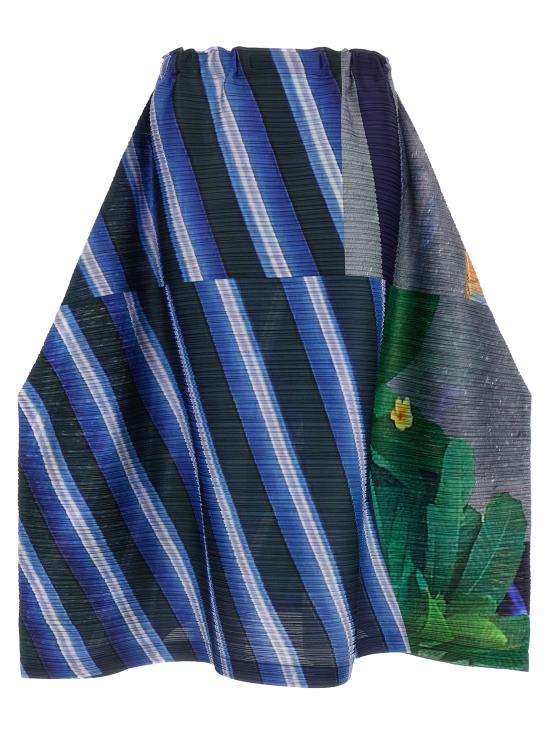 26SS 플리츠플리즈 미디 스커트 PP66JG67509 Blue