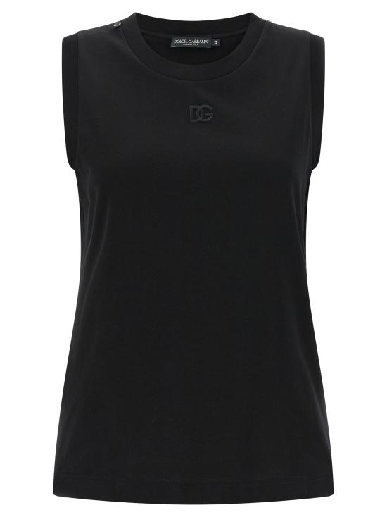 26SS 돌체앤가바나 민소매 티셔츠 F8W29ZGDDO7N0000 Black - DOLCE & GABBANA