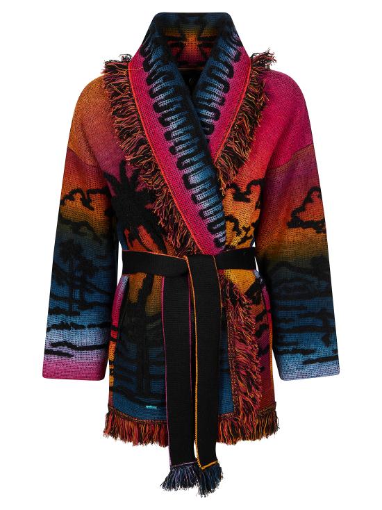 26SS 알라누이 가디건 LWHB064R26KNI0108410 MULTICOLOR BLACK