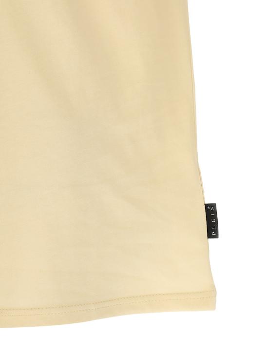 26SS 필립 플레인 반팔 티셔츠 SAFCMTK8682PJY002N06 Beige - PHILIPP PLEIN