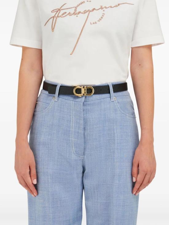 26SS 살바토레 페라가모 레귤러 벨트 230294 0780407 NERO NEW COGNAC - SALVATORE FERRAGAMO