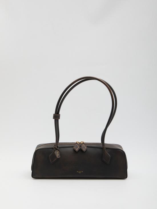 26SS 알라이아 르 테켈 미디움 레더 숄더백 AA1S06033I154 BROWN
