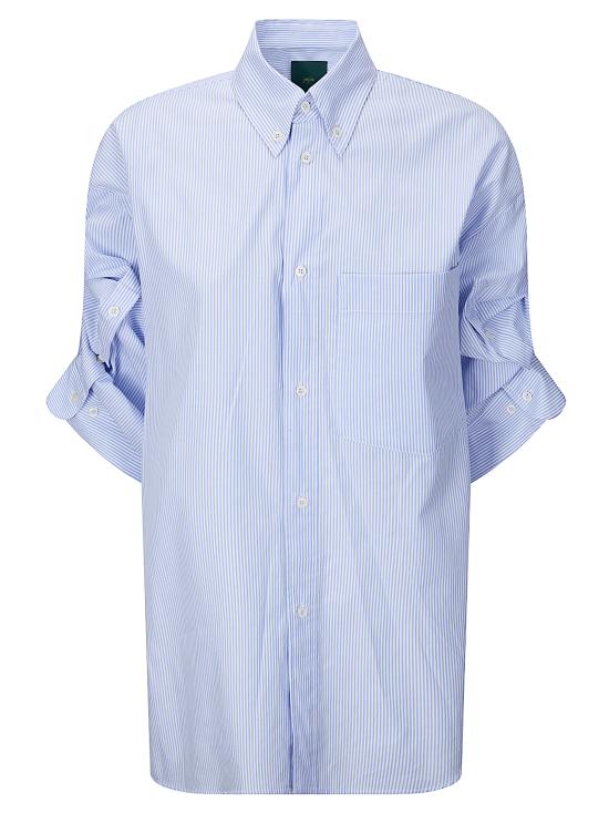 26SS 제지아 셔츠 PS26MJDMJD166ATEX90 J0332 White and light blue stripes