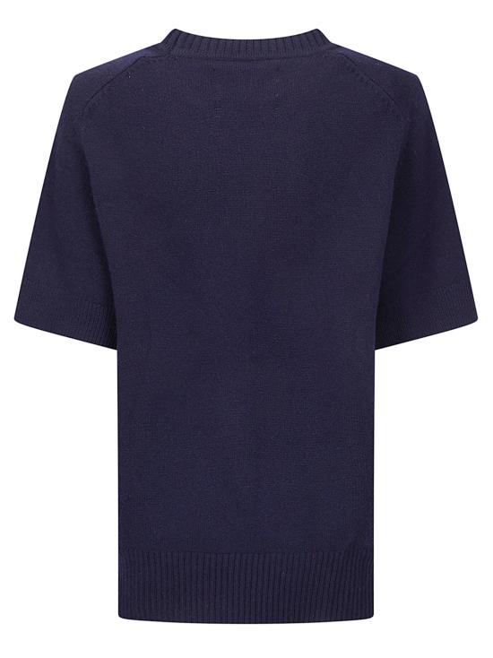 26SS 익스트림캐시미어 반팔 티셔츠 45400101TU05 NAVY - EXTREME CASHMERE
