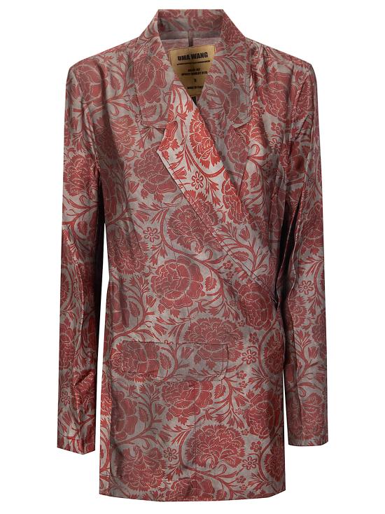 26SS 우마 왕 가디건 UP6007 UW087 GREY RED