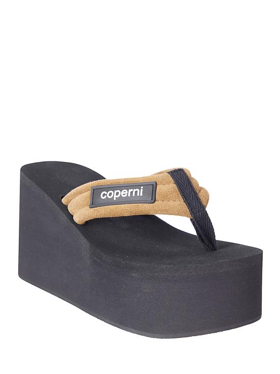 26SS 코페르니 뮬/슬리퍼 COPSH09F6049 BLKBRW BLACK BROWN DARK - COPERNI