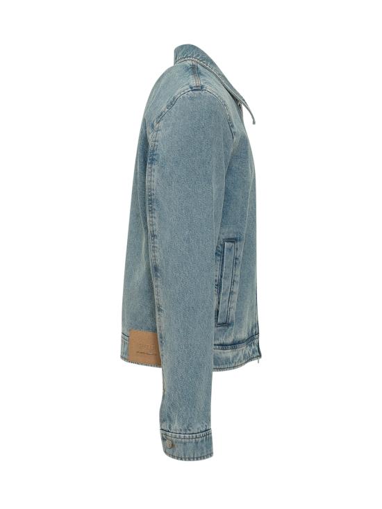 26SS 아미 스몰 하트 로고 코튼 지퍼 자켓 HJK835DE0046 480 USED BLUE - AMI