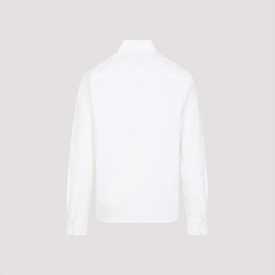 26SS 아미 ADC버튼 다운 셔츠 BFUSH063CO0031 168 NATURAL WHITE - AMI