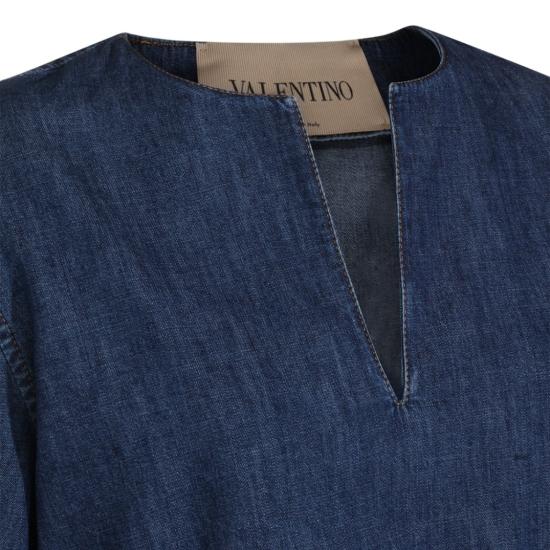 26SS 발렌티노 가라바니 데님 원피스 8B3DA03B9YA558 Blue - VALENTINO GARAVANI