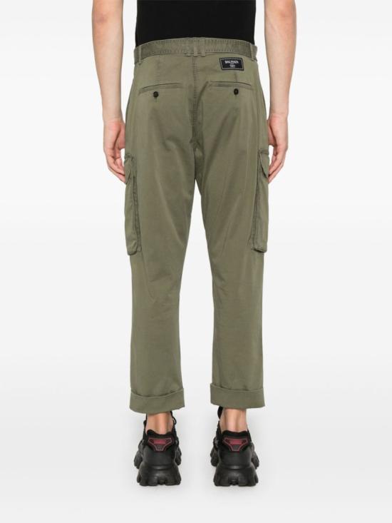 25SS 발망 카고 팬츠 EH1PQ340CF87 7CW Green - BALMAIN