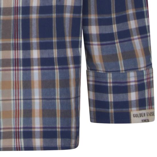 26SS 골든구스 긴팔 셔츠 GMP02639P00234155724 Blue - GOLDEN GOOSE