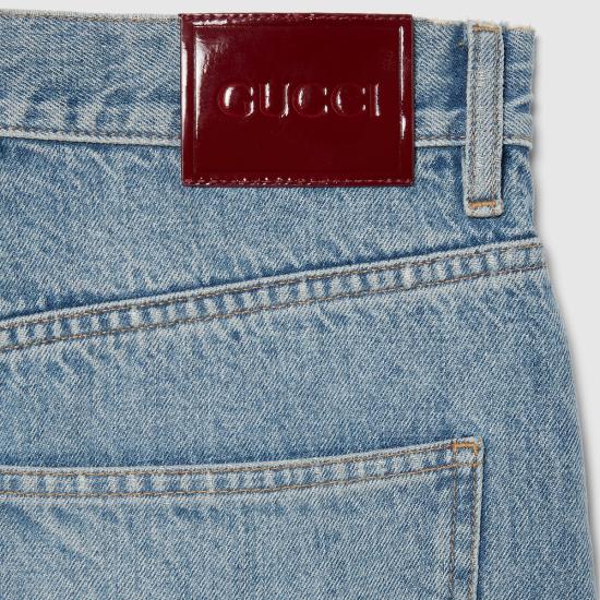 26SS 구찌 데님 팬츠 857909XDDD24009 Light blue - GUCCI