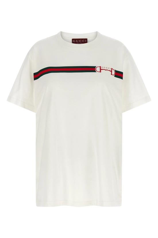 26SS 구찌 프린트 코튼 저지 티셔츠 837959XJHM59081 White