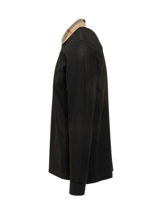 26SS 버버리 코튼 폴로셔츠 8098812 A1189 BLACK - BURBERRY