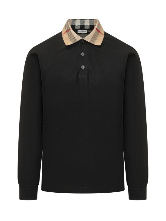 26SS 버버리 코튼 폴로셔츠 8098812 A1189 BLACK