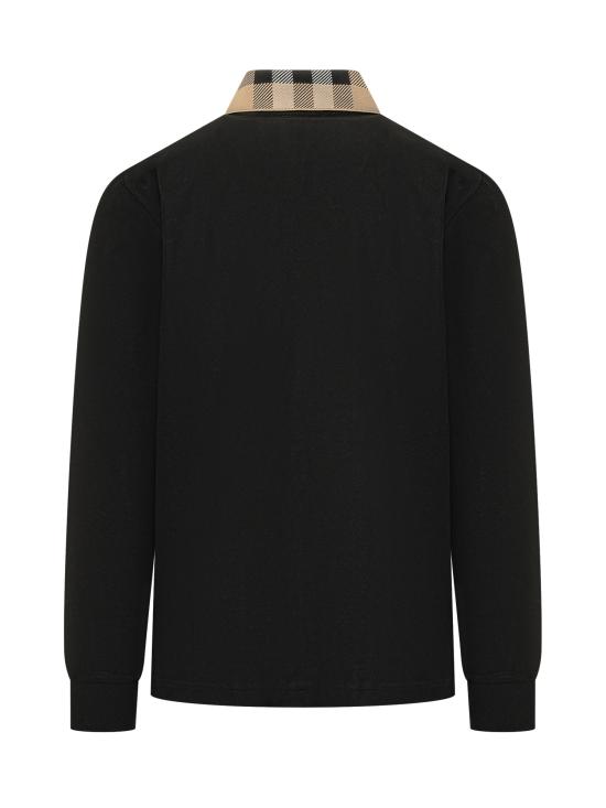 26SS 버버리 코튼 폴로셔츠 8098812 A1189 BLACK - BURBERRY