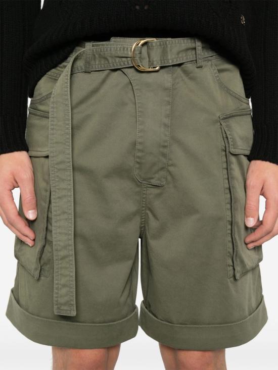  발망 숏팬츠 EH1PA120CF87 7CW Green - BALMAIN