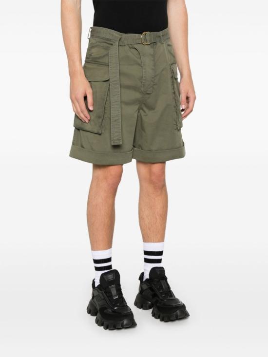  발망 숏팬츠 EH1PA120CF87 7CW Green - BALMAIN
