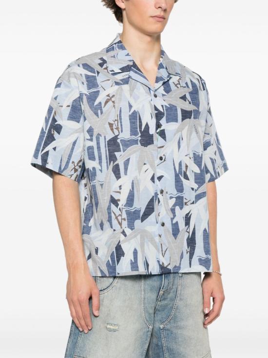  겐조 반팔 셔츠 FF55CH1309P1 77 Blue - KENZO