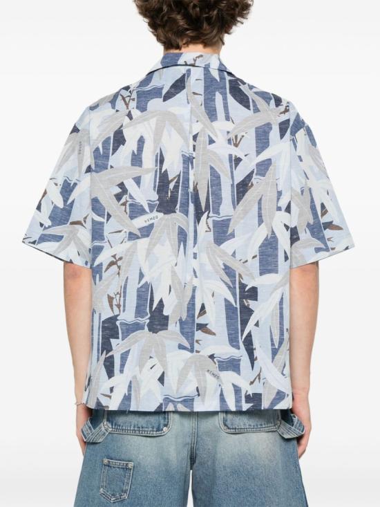 겐조 반팔 셔츠 FF55CH1309P1 77 Blue - KENZO