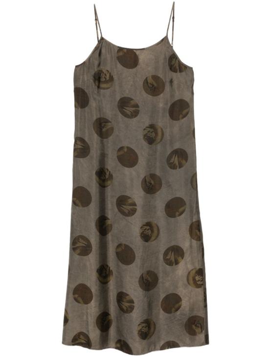 26SS 우마 왕 미디 원피스 UP5017 UW086 Grey brown
