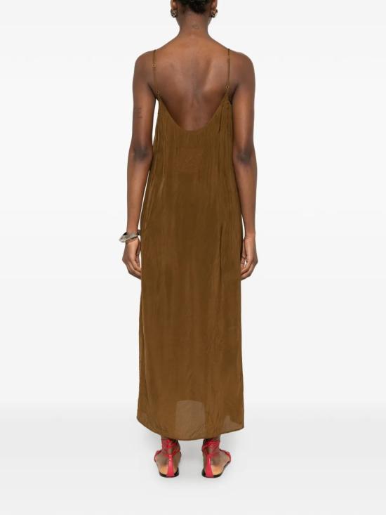 26SS 우마 왕 미디 원피스 UP5016 UW240 Mustard - UMA WANG