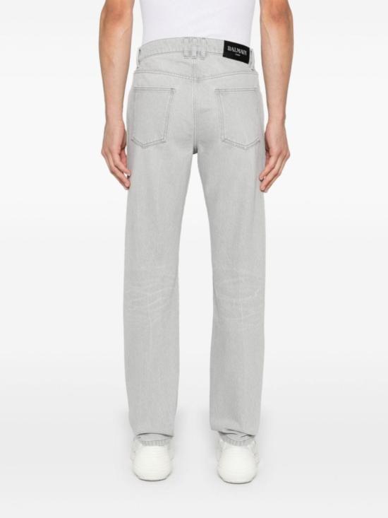  발망 데님 팬츠 DH0MI043DF12 9FK Grey - BALMAIN